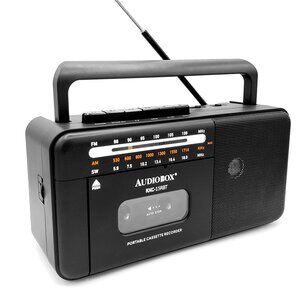 New Audiobox RXC-15BT Cassette Player MP3 & Recorder with AM/FM/SW Radio Speaker